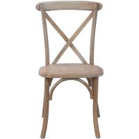 Driftwood X-back chair